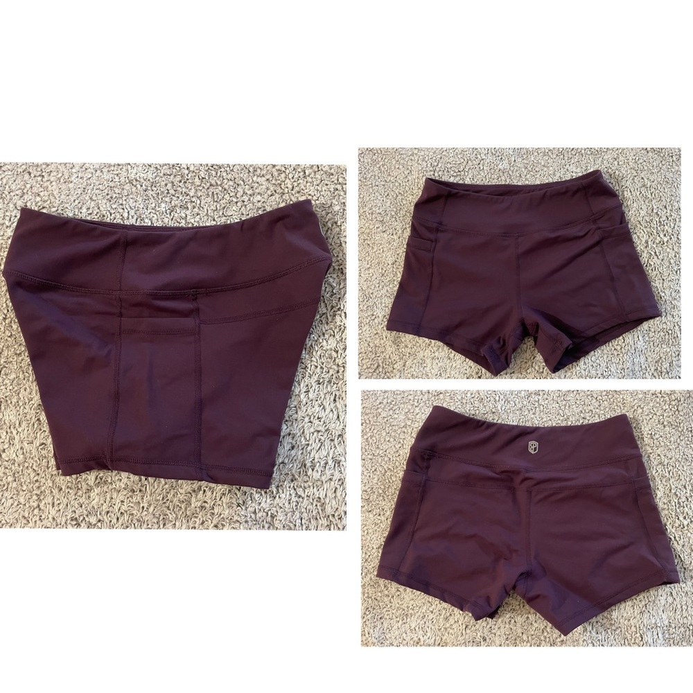 Plum Purple Original Born Primitive Shorts with Side Pockets